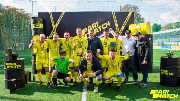 В Киеве состоялся первый турнир по мини-футболу среди спортивных журналистов Parimatch media cup